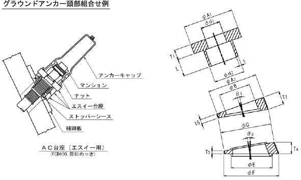 AC台座　概略図　