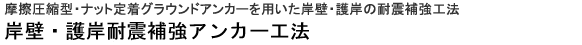 岸壁・護岸耐震補強アンカー工法